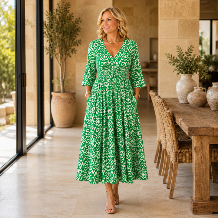 Althea | Bohemian Flow Midi Dress