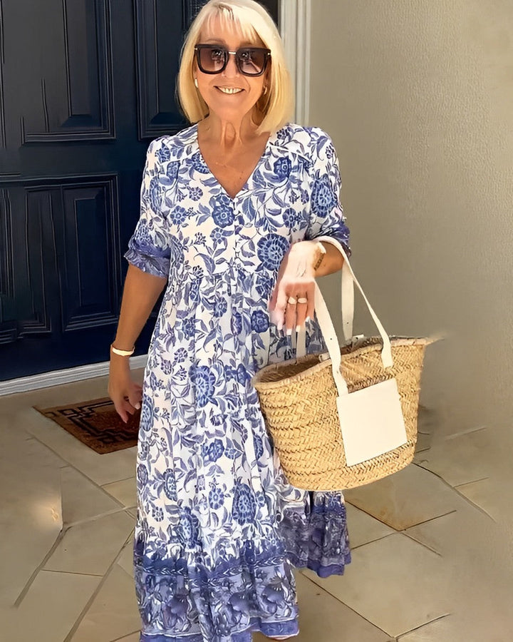 Zita | Graceful V-Neck Floral