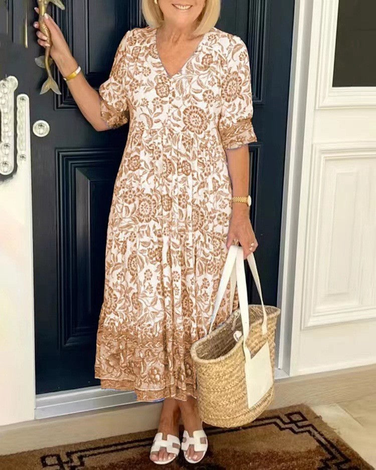 Zita | Graceful V-Neck Floral