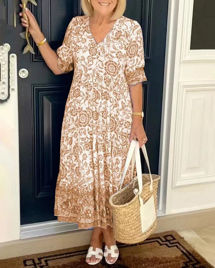 Zita | Graceful V-Neck Floral