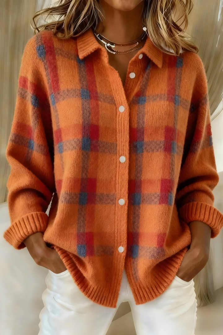 Corinne | Plaid Cardigan