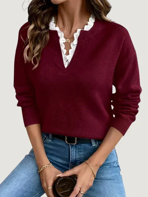 ANASTELLE | LAYERED-LOOK SWEATER
