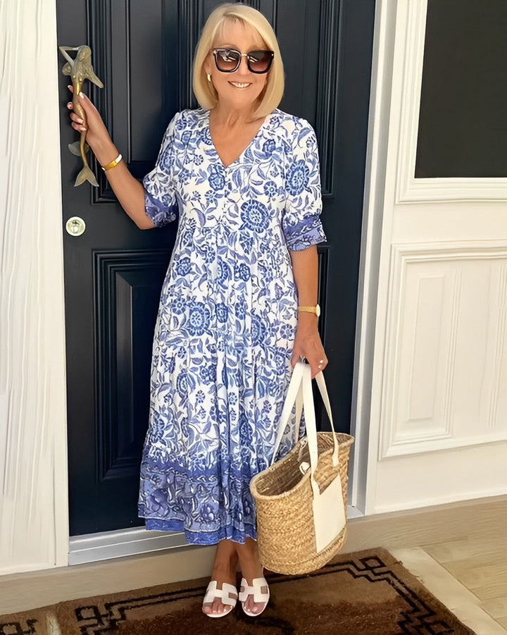 Zita | Graceful V-Neck Floral