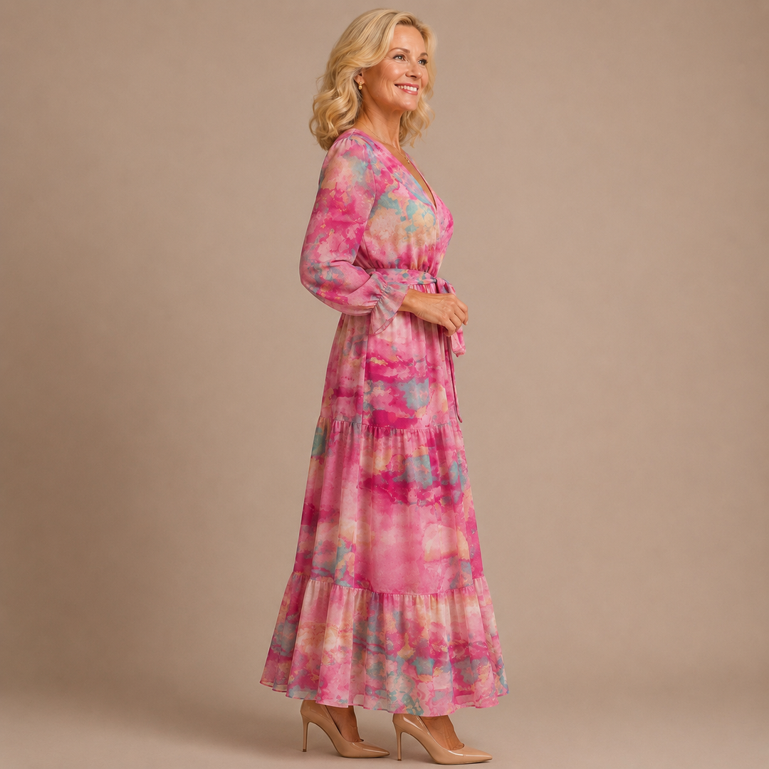 Rachel | Wrap Dress with Floral Print