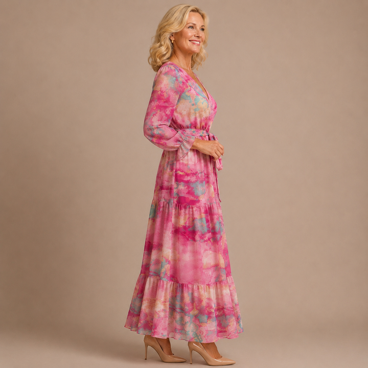 Rachel | Wrap Dress with Floral Print