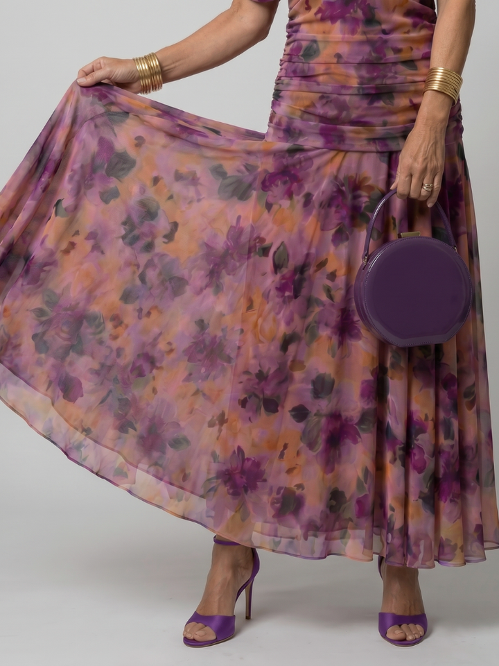 Rachel | Off Shoulder Flow Midi Dress