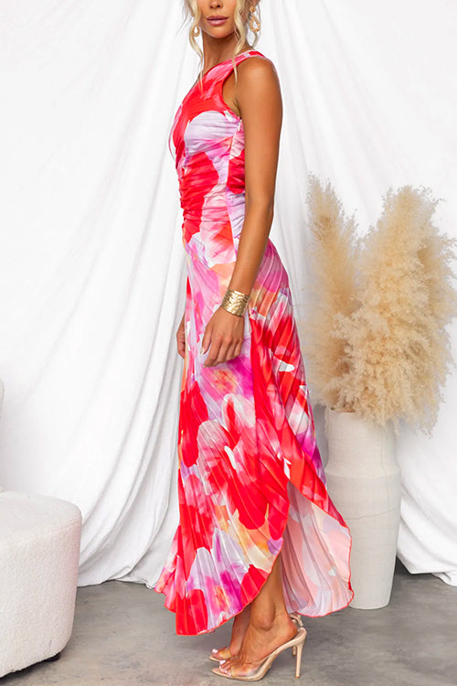 Trinity | Vibrant Tropical Evening Dress