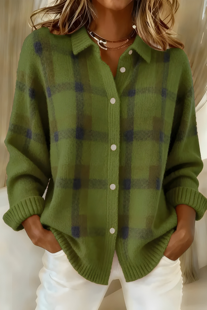 Corinne | Plaid Cardigan