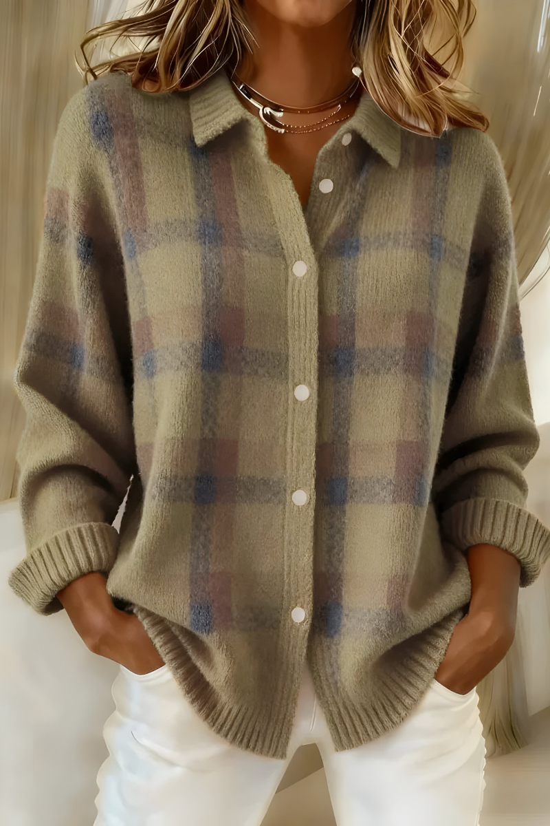 Corinne | Plaid Cardigan