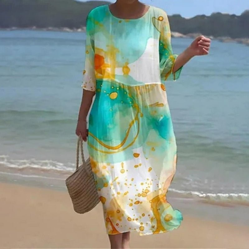 Gillian | Sunset Flower Dress