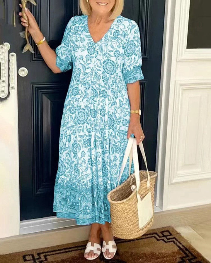 Zita | Graceful V-Neck Floral