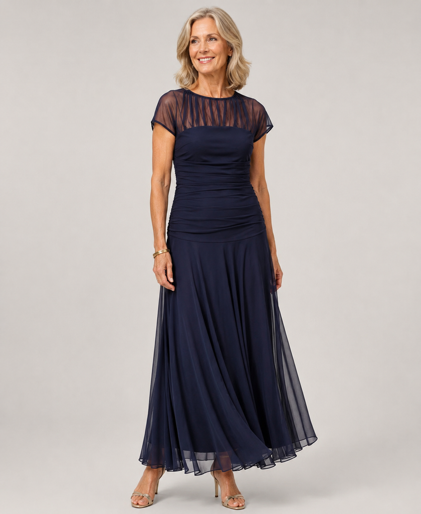 2015 women chiffon dress Lauren™ 97% Polyester 3% SpandexLining Color:BLACKWATCH TARTAN Formal Dresses to wear material:slinky