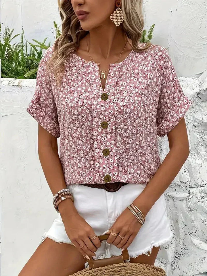 Easton | Wildflower Notch Blouse