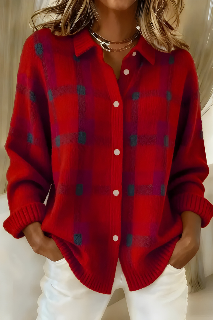 Corinne | Plaid Cardigan