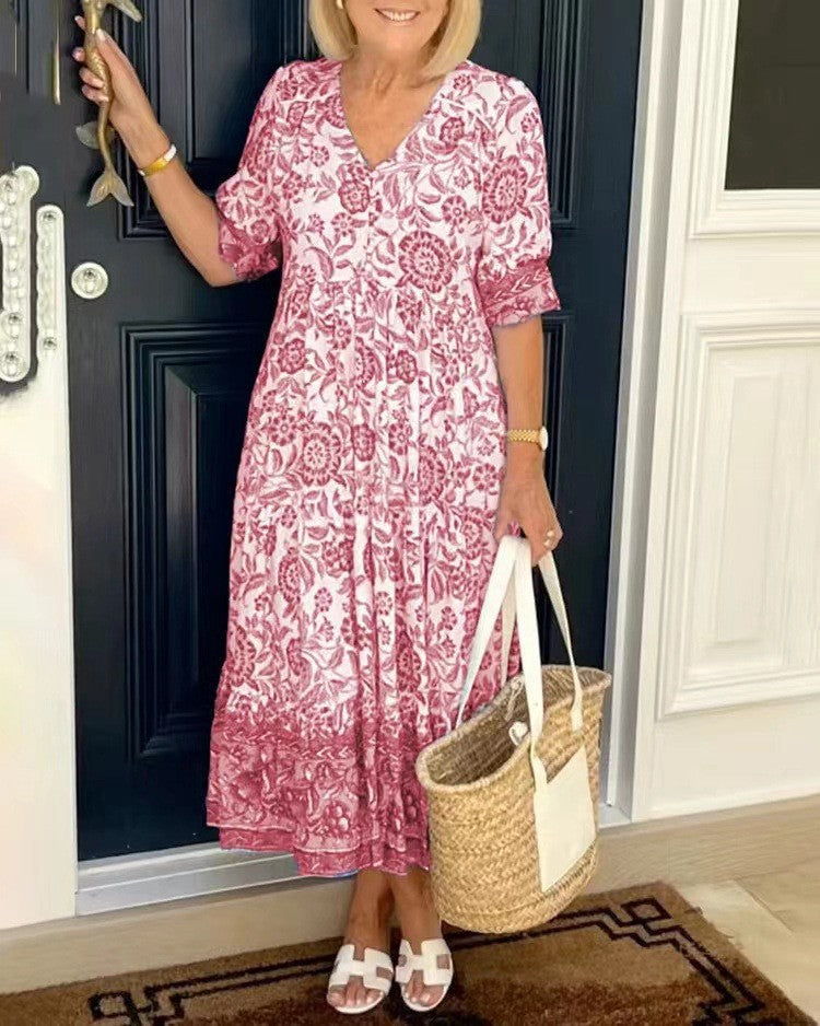 Zita | Graceful V-Neck Floral