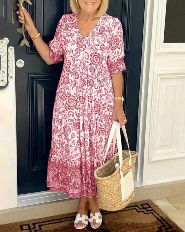 Zita | Graceful V-Neck Floral