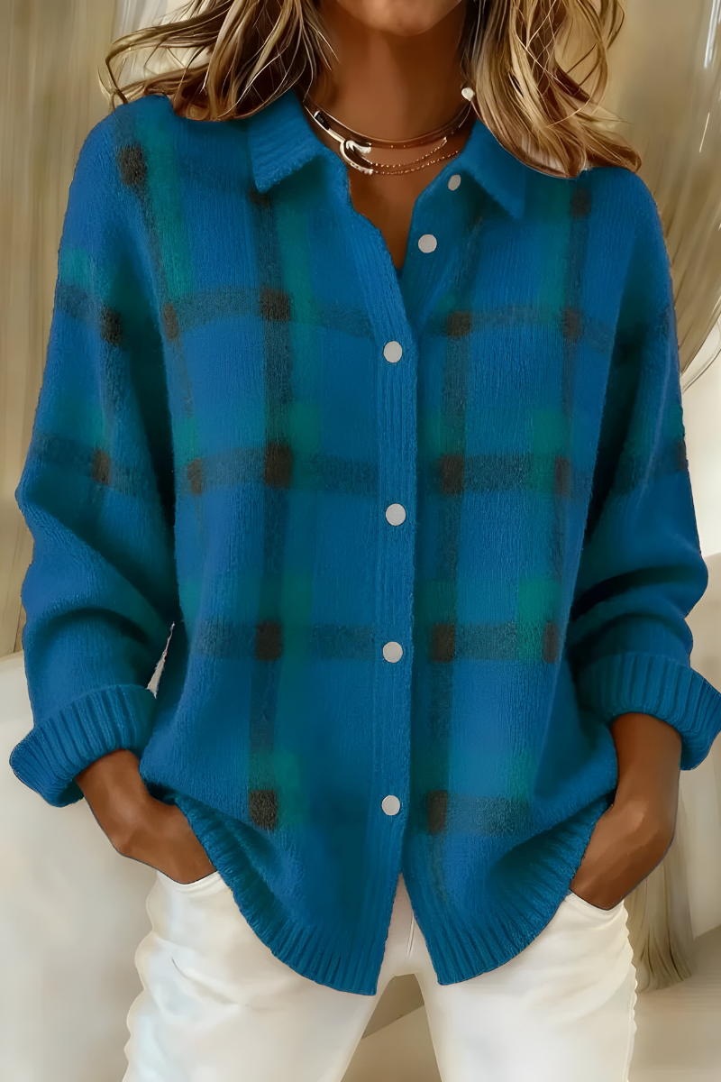 Corinne | Plaid Cardigan