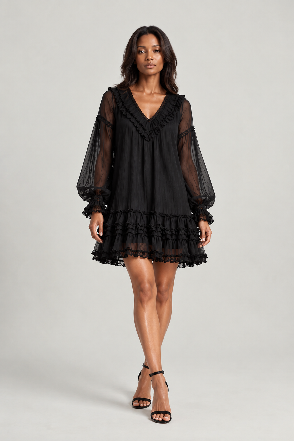 Solanna | Flowing Ruffle Dress