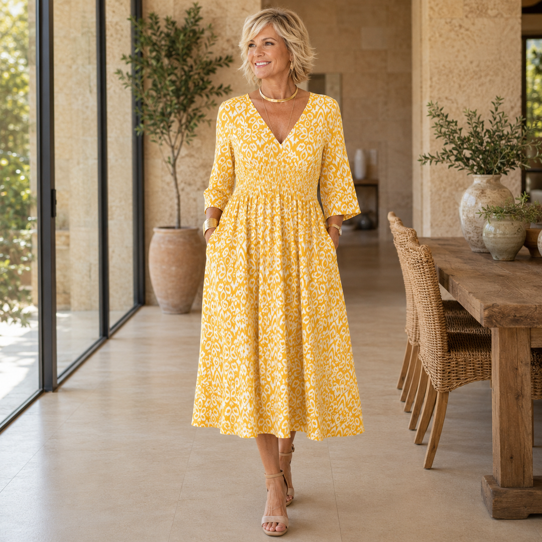 Althea | Bohemian Flow Midi Dress