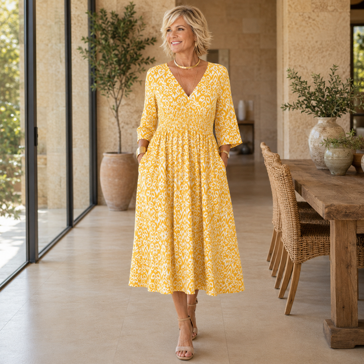 Althea | Bohemian Flow Midi Dress