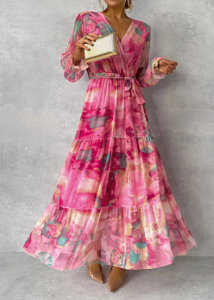 Rachel | Wrap Dress with Floral Print