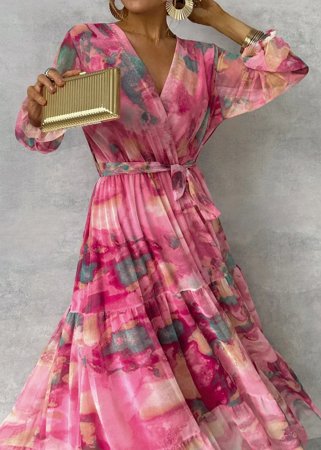 Rachel | Wrap Dress with Floral Print