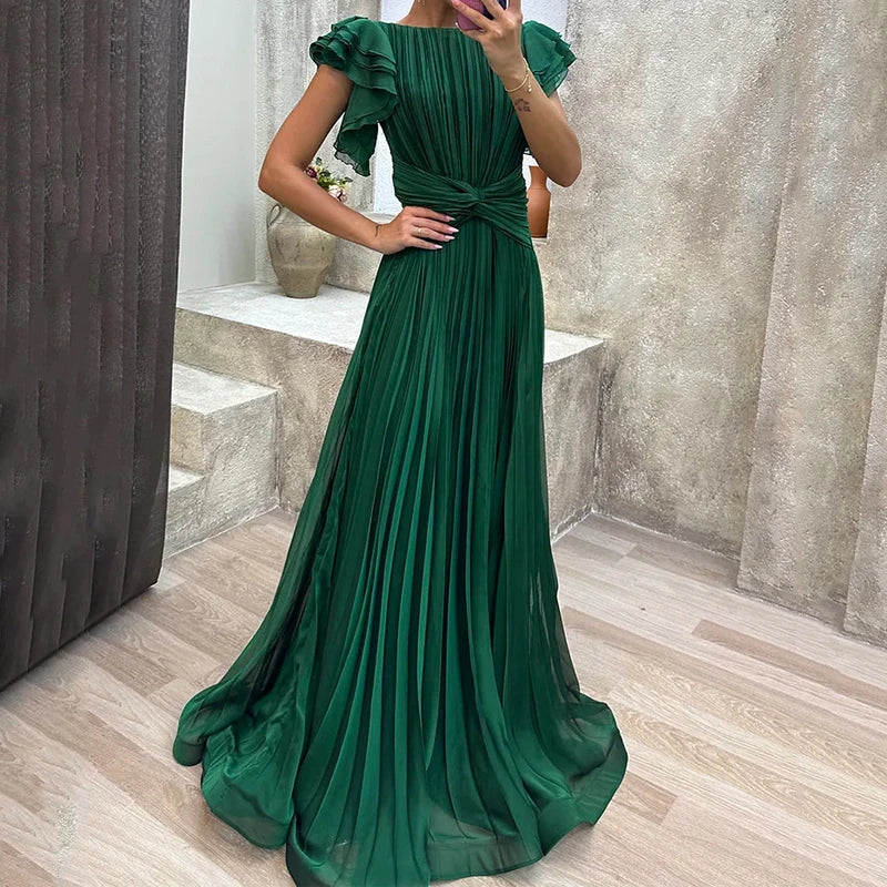Teagan | Pleated Evening Dress