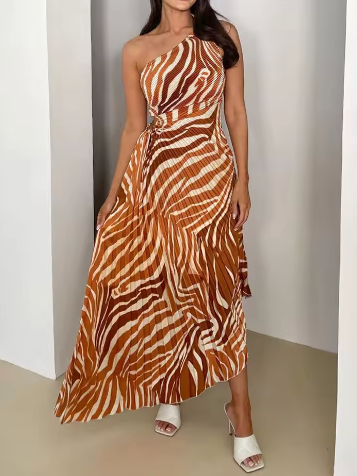 Trinity | Vibrant Tropical Evening Dress