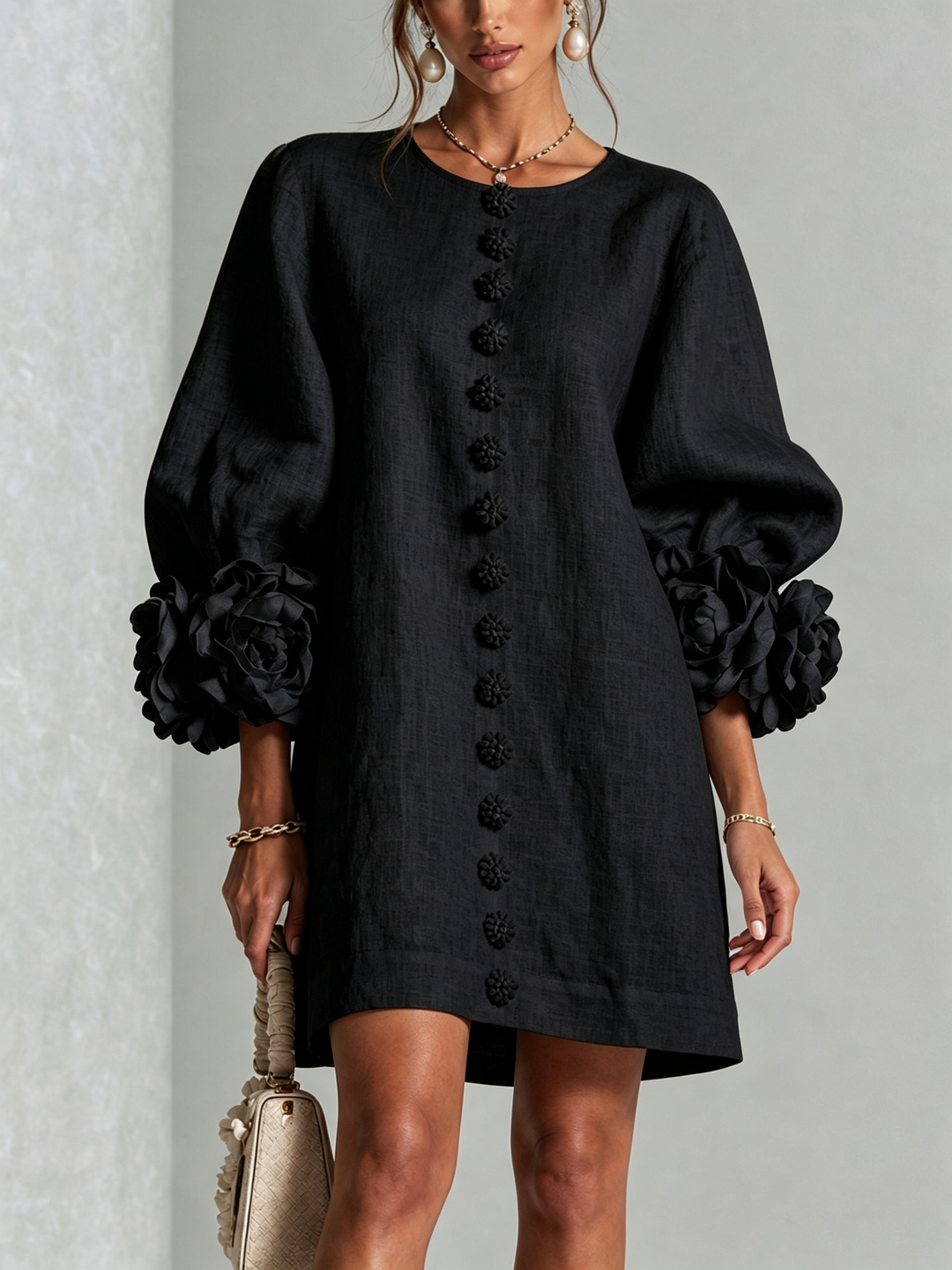 Florielle | Floral Button-Down Mini Dress