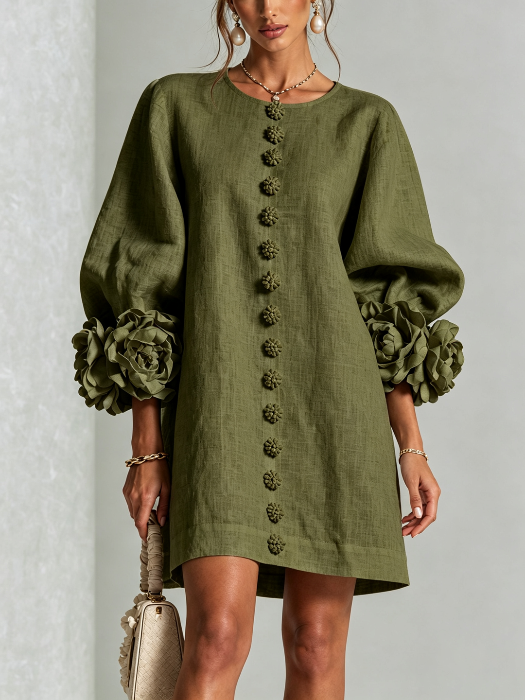 Florielle | Floral Button-Down Mini Dress