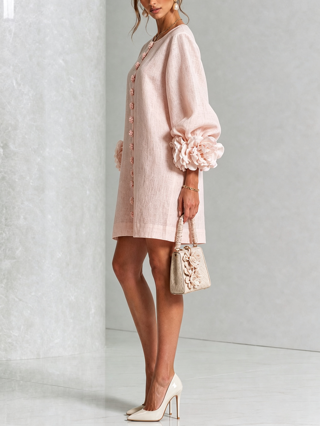 Florielle | Floral Button-Down Mini Dress