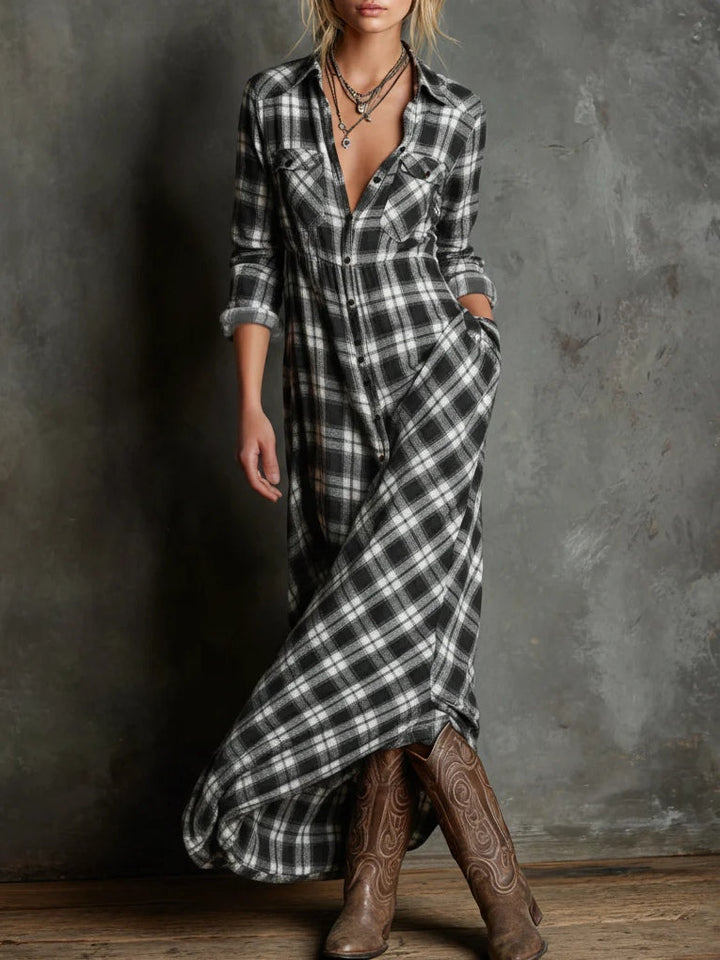 Elena | Tartan Dress