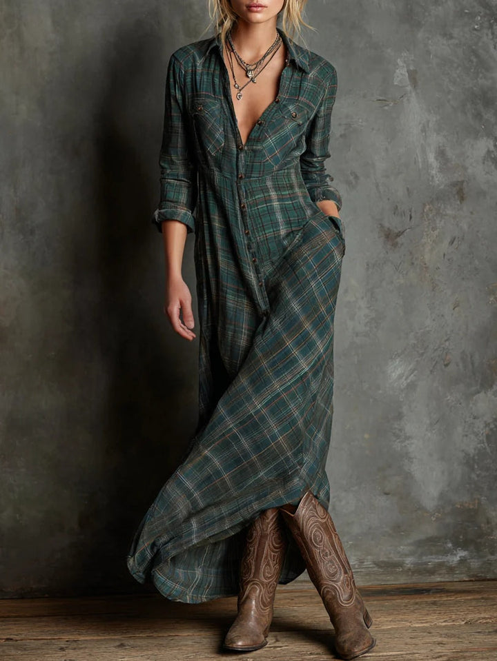 Elena | Tartan Dress