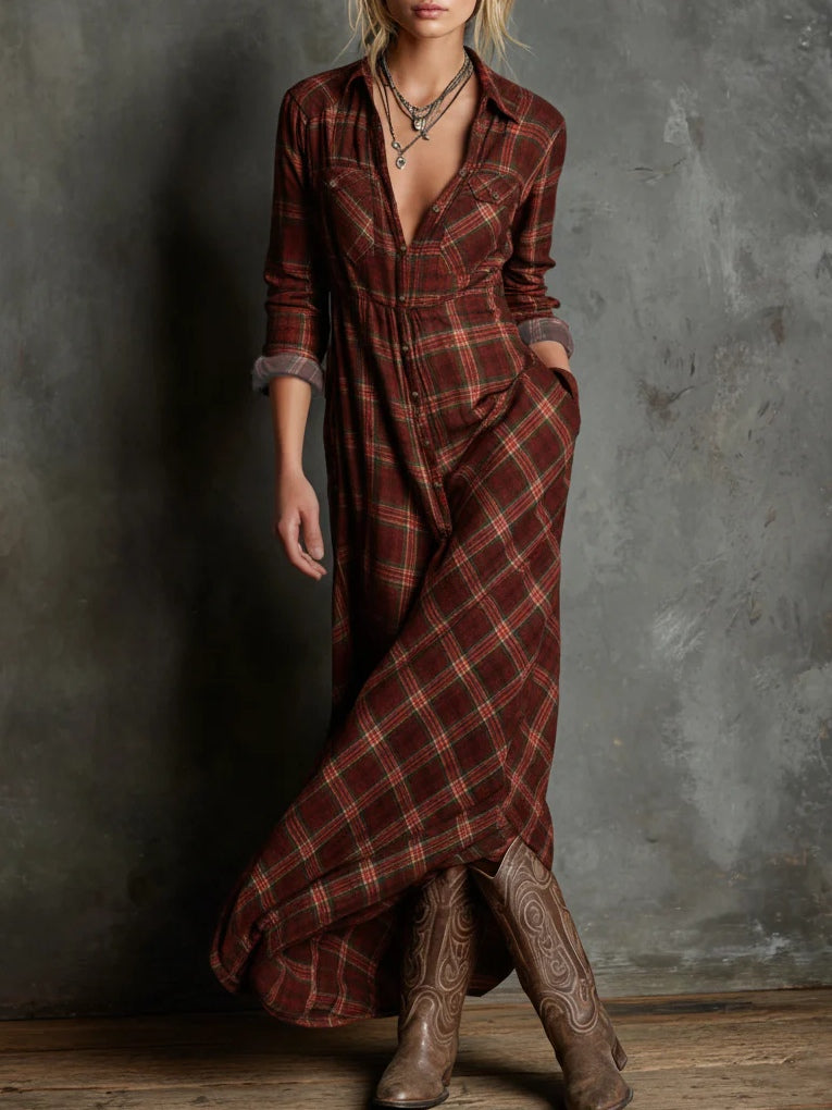 Elena | Tartan Dress