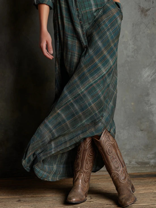 Elena | Tartan Dress