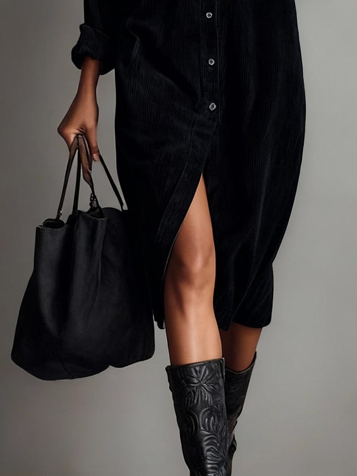 Clara | Midi Dress in Velvet