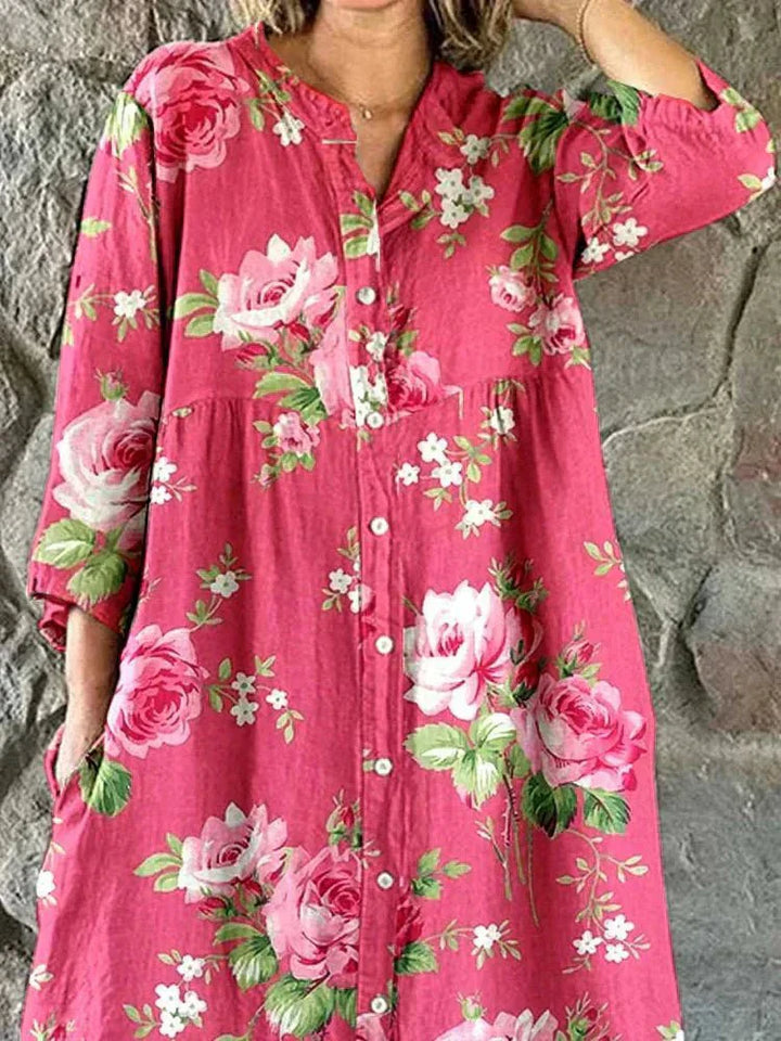 Chloe | Art Floral Dress