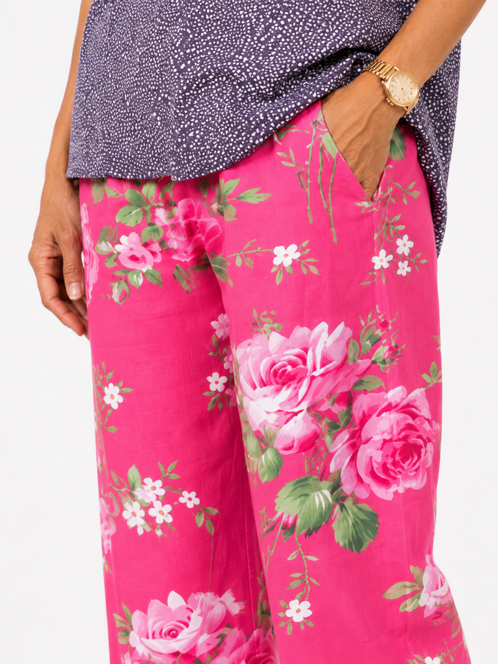 Roseanne | Floral Casual Pants