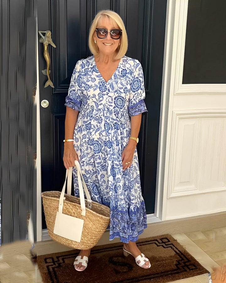 Zita | Graceful V-Neck Floral