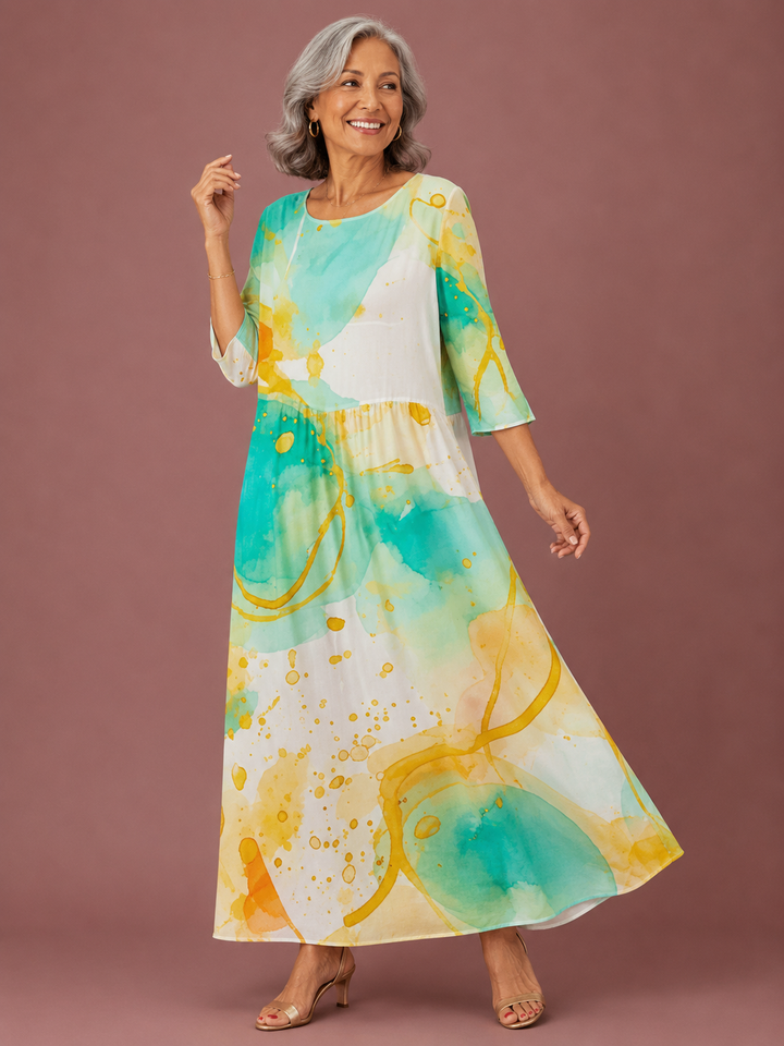 Sienna | Sunset Flower Dress