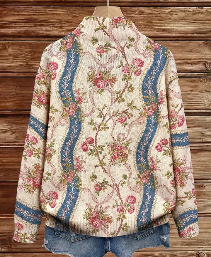 Rosalind | Climbing Rose Ribbon Cardigan