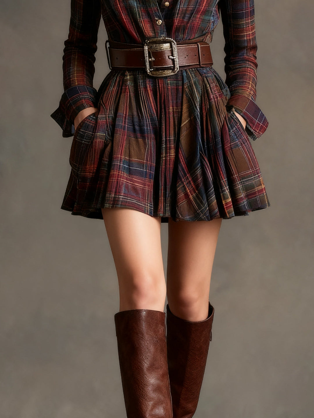 Rose | Vintage Check Mini Dress