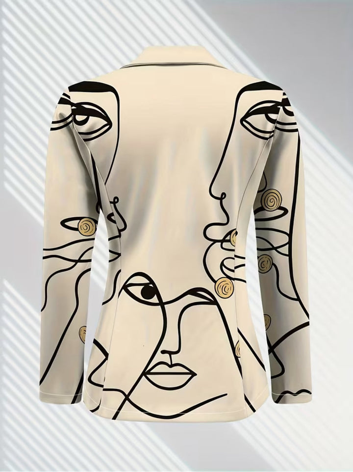 The Clarinda Line Art Blazer