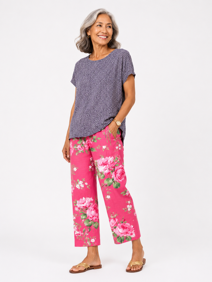 Roseanne | Floral Casual Pants